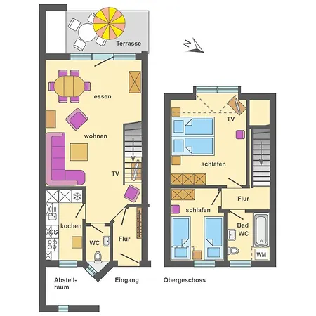 Freesenbruch Reihenhaus 5b - Seehund 징스트